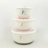 Juego de Tres Piezas de Recipiente de Conservación de Cerámica, Recipiente Sellado, Caja de Conservación, Juego de Recipientes para Regalo, Caja de Regalo, Ceremonia de Apertura, Boda, Impresión de Logotipo, Venta al por Mayor