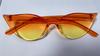 Gafas de Sol Transfronterizas 2026 Estilo Europeo y Americano Gafas de Sol Cat-Eye Únicas Color Caramelo Estilo Callejero Gafas de Sol Cat-Eye Irregulares Europeas y Americanas