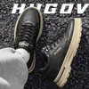 KZ972 Estilo Old Money Ropa de Trabajo Botas Martin Zapatos Deportivos Caña Media Británicos Versátiles Casuales Zapatos para Viajar Diariamente Zapatos de Hombre