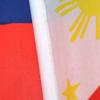 Bandeira das Filipinas 14*21cm bandeira de poliéster fábrica Bandeira de mão das Filipinas estoque atacado com Haste