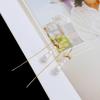Kana Mina Elegante Pérola Arco Zircão Anti-queda Linha de Orelha 2024 Novos Brincos Elegantes da Moda para Mulheres