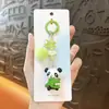 Cadena Creativa Nueva de Bambú Panda con Cuentas para Llavero de Teléfono Colgante Lindo para Bolso Accesorio para Funda de Teléfono Pequeño Regalo