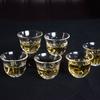 Tazón de Té Pequeño Simple de Vidrio Vidrio 60ml Taza Maestra Taza para Tallado de Té Hogar Mini Taza de Té