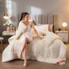 Nueva colcha cálida de invierno cómoda para la piel colcha de invierno cálida color sólido núcleo de colcha engrosada colcha para estudiantes Hotel Hotel núcleo de colcha de primavera y otoño