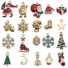 1 novo estilo pingando óleo kc ouro série natalina pingente pingente diy pulseira colar acessórios