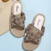 Chinelo de Comércio Exterior Feminino 2022 Verão Novo Estilo Sandálias Solado Rasteiro Tênis Sandálias Rasteiras para Uso Externo