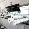 Pegatina de Pared Autoadhesiva de Dibujos Animados Pegatina a Prueba de Aceite para Cocina Papel Tapiz de Azulejos Impermeable para Baño Estufa Resistente a Altas Temperaturas Calcomanía de Renovación