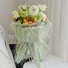 Bolsa estilo Chanel hilo de flores papel de regalo para ramo de San Valentín material diy papel de regalo para ramo redondo hilo de amor mayoreo