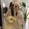 Suéter de Punto Sencillo de Cuello Alto con Estampado de Otoño e Invierno Nuevo Estilo Transfronterizo para Mujer, Corte Holgado, Top de Punto Suave para Usar en Capas o como Prenda Exterior