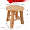 Banco taburete de comedor tabla para el hogar taburete de barra madera maciza nórdico taburete alto taburete bajo redondo pequeño hogar madera caucho