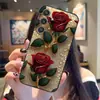 Funda para Teléfono Móvil Samsung S26Ultra A17 Adecuada para A07 Flor Rosa S25 Funda Protectora S24 Carcasa Blanda TPU Mate A06