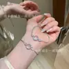 Venta al por mayor de fábrica pulsera pequeña de jade natural de agua para departamento en vivo color rojo incrustaciones de plata s925 diseño pequeño fresco exquisito para mujer