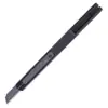 Cuchillo de utilidad para charcutería Cuchillo pequeño para papel tapiz de 30 grados Hoja negra Cuchillo para cortar papel de acero inoxidable de 60 grados Cuchillo para cortar película y metal Cuchillo de arte