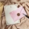 Alianza del Tiempo Traje de Papel para Cartas con Sobre Dorado Estilo Channel Textura en Relieve Carta de Amor Escrita a Mano Día de San Valentín Sobre Lacado