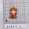 Linda Versión Q del Viaje al Oeste Pegamento de Crema Pasador Hecho a Mano Funda para Teléfono Móvil Hebilla de Zapato Accesorios Dibujos Animados DIY Accesorios de Resina Joyería
