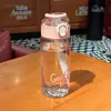 Taza de pajita rebotante de celebridad de internet, simple, gran capacidad, para estudiantes hombres y mujeres, taza de agua portátil, para estudiantes, deportes al aire libre, anticaída