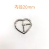Hebilla de Pin con Forma de Corazón de Aleación de Zinc, Hebilla de Tres Posiciones para Bolsos, Hebilla de Presión de Pin de Corazón de Durazno para Zapatos, Accesorios Decorativos para Zapatos y Ropa