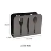 Portarrollos de Papel de Cocina de Acero Inoxidable, Tipo Cuadrado Multifuncional, Portarrollos Vertical Multiusos para Restaurantes, Bares y Hoteles
