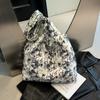 Bolso de Tote Impreso Estilo Chino Nuevo para Mujer, Bolso de Axila Estilo Extranjero Estilo Chino Nuevo para Viajes, Bolso de Hombro Literario Estilo Suave