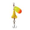 Nova isca de lantejoulas rotativas de cor de flecha de fogo de micro-objeto 6,5 cm/5,5 g com manivela de metal, lantejoulas simples/terno