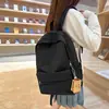 Mochila de Color Sólido para Estudiante de Secundaria Estilo Japonés para Senderismo al Aire Libre Mochila para Laptop de 14 Pulgadas Mochila Ligera de Viaje para Mujer Mochila de Ocio