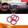 Adequado para Honda XRV anel de decoração da saída de ar do ar condicionado modificação pasta de decoração do botão da saída de ar cor de liga de alumínio