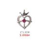 Nuevo aceite para manicura goteando mariposa aleación joyería tridimensional estrella Aurora corazón melocotón perla oso corazón tejido a crochet amor