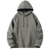 Sudadera con capucha para hombre Otoño Estilo Retro Americano Color Sólido 2025 Primavera y Otoño Nueva Holgada y Versátil Morado Chaqueta para Pareja