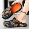 Zuecos de Verano para Hombre, Antideslizantes, de Suela Gruesa, Pantuflas de Punta Cerrada para Conducir y Deportes, Talla Grande 46, Sandalias de Playa
