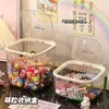 Caja linda linda para almacenar granos transparente mini para jugar con comida caja sorpresa tarro para tarjetas de puntos adornos de escritorio soporte de exhibición para accesorios del cabello