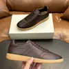 Zapatos Forrest Gump de cuero genuino mate de lujo ligero STN color sólido antideslizantes planos casual de negocios para hombre, zapatos de moda para el día a día