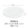 Plato de Melamina Redondo Plato para Plato Frío de Restaurante Plato de Encaje Plato de Hueso de Plástico Plato para Cocinar de Restaurante Plato Plano de Porcelana de Imitación Comercial