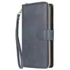 Comercio Exterior Aplicable Samsung A12 Correa Cremallera Funda de Cuero S21FE Nueve Tarjetas Multifuncional Soporte Invisible Funda Protectora