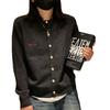 Chaqueta Otoño Nuevo Estudiante 2025 Nuevo Suéter Holgado Cárdigan Bordado Gatito Chaqueta Casual y Versátil