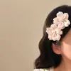 Pinza Broche Romántica de Flor Rosa Super Hada de Flor de Cerezo para Mujer, Pinza Lateral para el Cabello, Pinza para el Flequillo, Accesorio Versátil para el Cabello