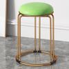 Taburete Redondo de Plástico Grueso Antideslizante de Roble para Hogar Silla de Comedor Simple Moderna Comercial Portavelas Simple de Hierro