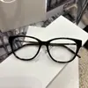 Gafas Y Brand 480B*F Versión Alta Montura Negra Minimalista 55 Montura Grande para Mujer con Lentes Graduados