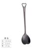 Cuchara de Café de Acero Inoxidable Creativa Porosa Amor Cuchara Mezcladora Pequeña para Postre Cuchara para Helado Suministros para Restaurante Hotel