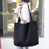 Bolsa de Lona para Ir ao Trabalho Bolsa de Lona Feminina de Grande Capacidade Bolsa de Lona Coreana Mais Fácil de Combinar Para Sair Compras Bolsa Grande Feminina Shi Hua