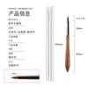 Set de Pinceles para Nail Art con Mango de Sándalo Japonés 12 Piezas Mango de Calabaza Pluma de Fototerapia Pincel para Pintar Flores y Dibujar Líneas Pincel Universal