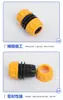 Conector de Reparo de Tubo de Água 1/2 Polegada, 3/4 Polegada, 1 Polegada Solo Rápido Amarelo para Mangueira 12 Travamento Automático