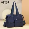 Bolsa de Tela Oxford de Nylon 2025 Nueva Bolsa Cruzada para Madres Gran Capacidad Lona Bolso de Hombro para Mujer Bolso Grande Mochila Casual