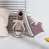 Tênis de lona clássicos de cano alto forrados com lã para mulheres 2021 novos outono e inverno sapatos pretos quentes sapatos de skate de algodão duplo para mulheres