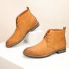 Novas Botas Martin de Comércio Exterior Tamanho Plus Masculinas de Cano Alto Estilo Britânico Retrô Couro Genuíno Tendência Versátil Sola Grossa Calçados Casuais