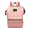 Novo estilo japonês grampo de arame grande bolsa feminina estudante mochila escolar lona cor sólida mochila fabricante impressão de logotipo