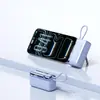 Batería externa PSE transfronteriza de 10000 mAh, mini, carga rápida de 22.5W, con cable incorporado, fuente de alimentación móvil cápsula con pantalla digital portátil