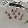 Joias de Pedra Preciosa Corte Aranha Brilhante 6mm 8mm Zircônia Nail Art DIY Redondo Multicolorido Acessórios de Luxo