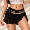 Joyería Popular Transfronteriza Europea y Americana, Cadena de Cintura de Aleación Personalizada, Cadena Retro de Moda para Mujer, Accesorios para Falda, Traje, Cinturón