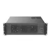 Chassi 3U profundidade 390MM servidor de controle industrial placa de altura total fonte de alimentação ATX compartimento para múltiplos discos rígidos monitoramento NAS recomendado preto