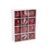 Conjunto de bolas de Natal barril caixa quadrada pintada 3cm4cm6cm Decoração de Natal Bola de suspensão de Natal Bola de decoração de Natal
